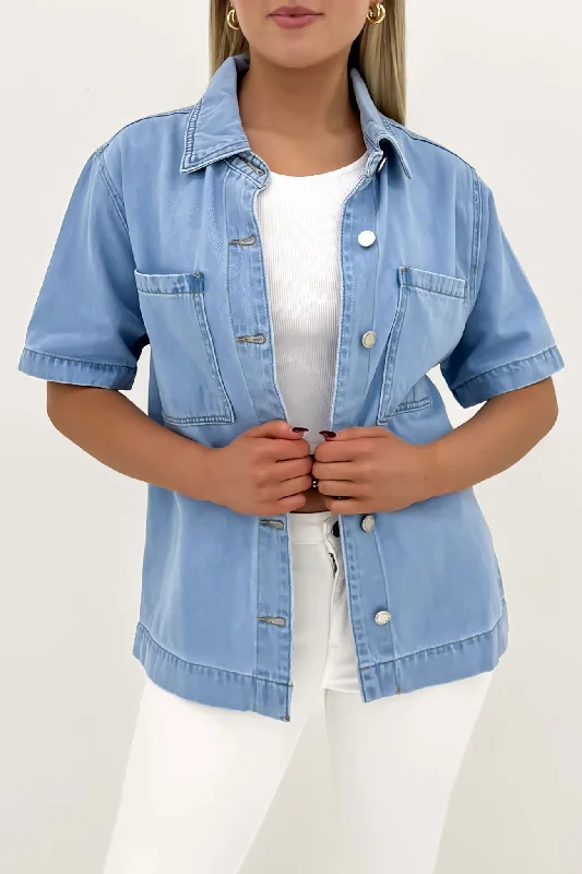 Gianna Denim Shirt Light Blue