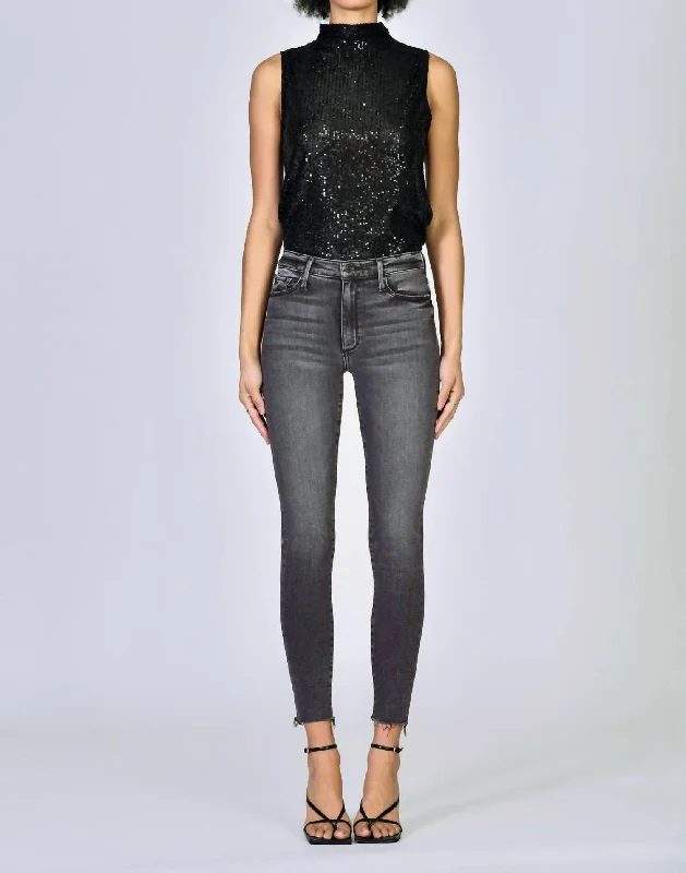 Carmen High Rise Ankle Fray Jean In No One To Blame