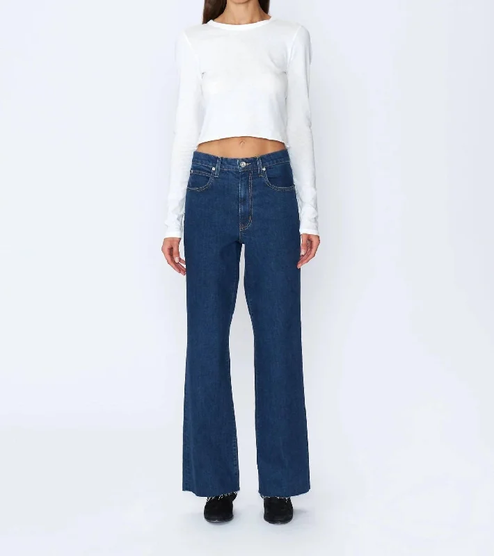 Grace Wide Leg Jeans In Western Hero