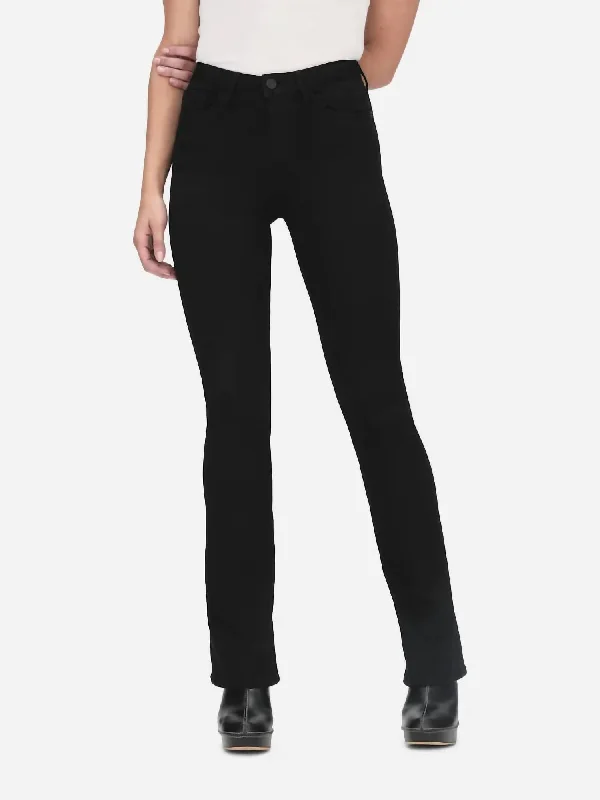 Le Mini Bootcut Jeans In Black